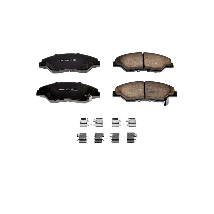 Power Stop Front Brake Kit For 1998-02 Kia Sportage - Ceramic Brake Pads With Installation Hardware, 17-774