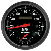 Auto Meter Gauge, 2678 Tach/Speedo, 5", 160Mph & 8K RPM, Elec. Program., Z-Series