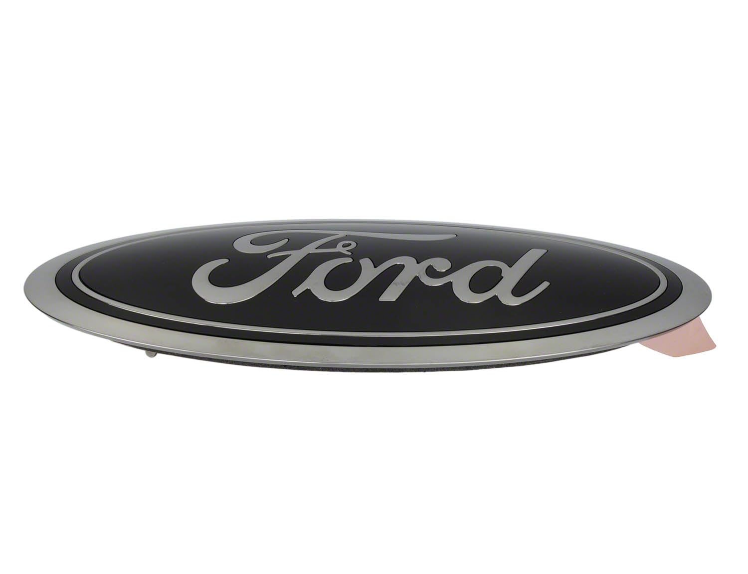 2023-2024 Ford Super Duty Smoke Black Oval Grille & Tailgate Badges Without Front Camera M-1447-SDB3