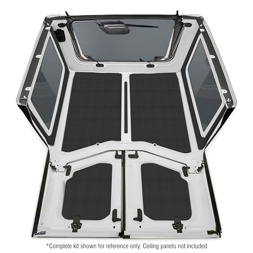 Design Engineering 50268 Boom Mat Black Sound Deadening Rear Side Window Only Compatible with 2-Door Jeep Wrangler JL (2018-up)