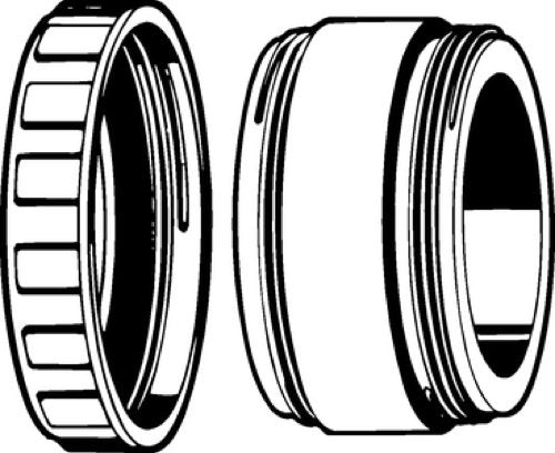 Marinco Sealing Collar 110R with Threaded Ring for 20 and 30 Amp Systems, Black, 30A Sealing Collar & Threaded Ring