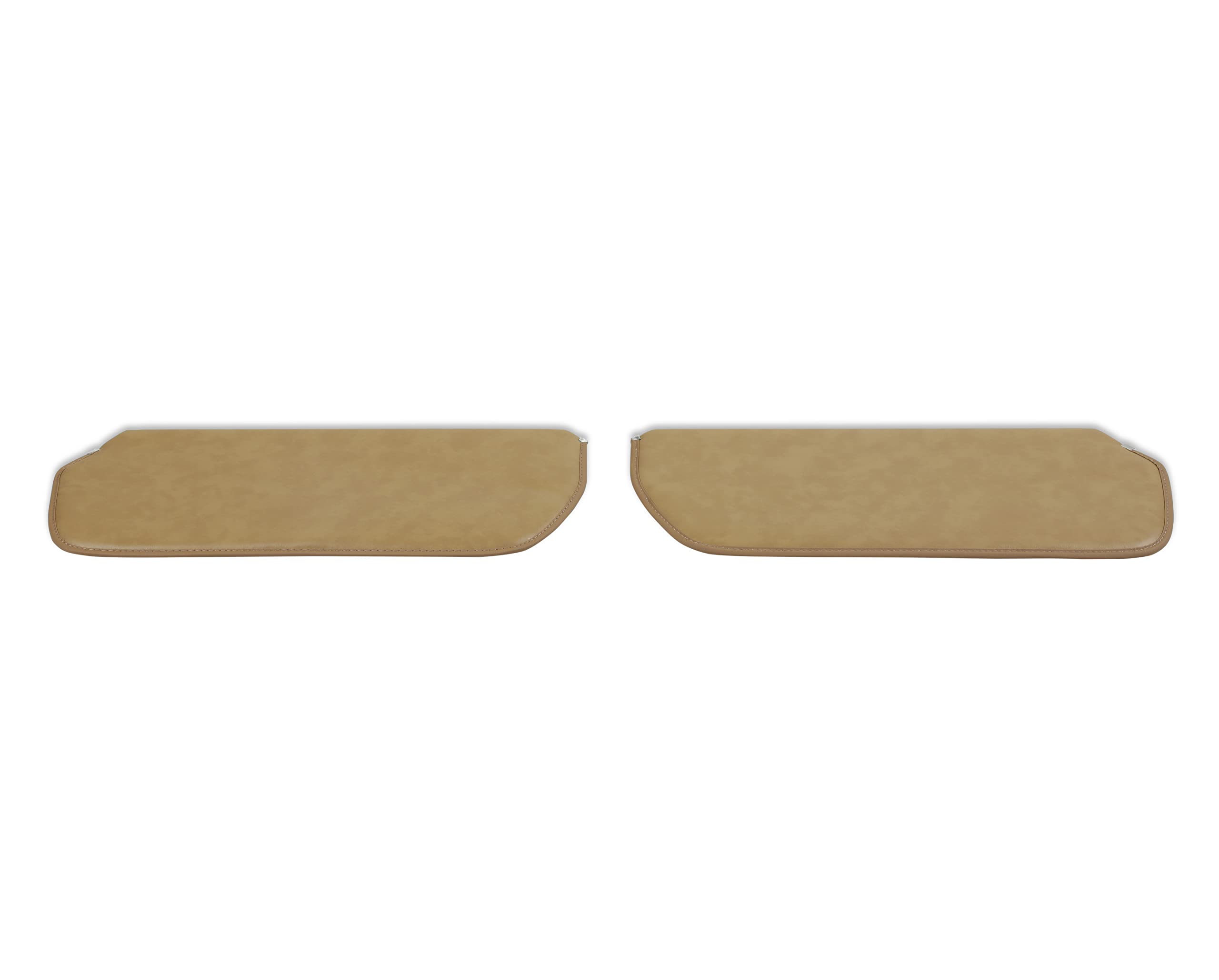 Foam Backed Vinyl Brothers Trucks 05-342 Sunvisors - Tan - Pair