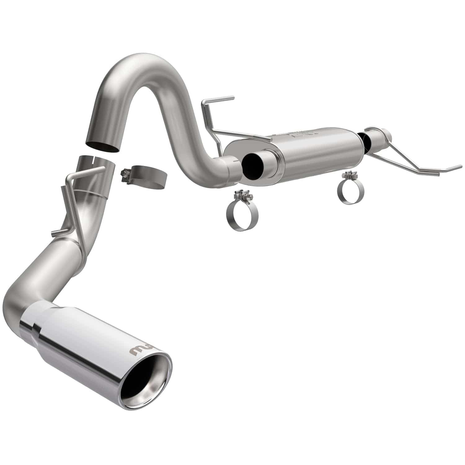 MagnaFlow Exhaust Performance System 19590: Cat-Back, Street Series, for 2021-2025 Ford F-150 3.5L, Single Passenger Side Rear Exit