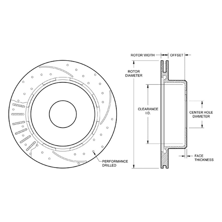 SRP-BLK-RH Rotor-1.91" Offset