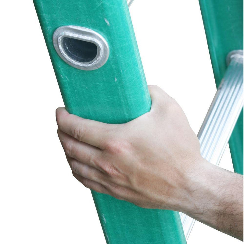 20-Foot Werner D5920-2 Extension-ladders, Green