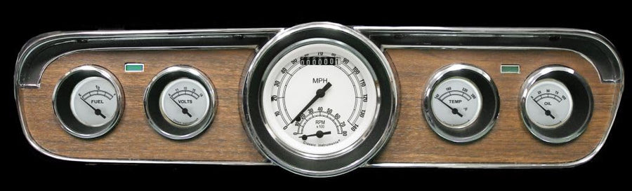 Classic Instruments Classic White Gauge Set MU65CW35 Fits 1965-1966 Mustang