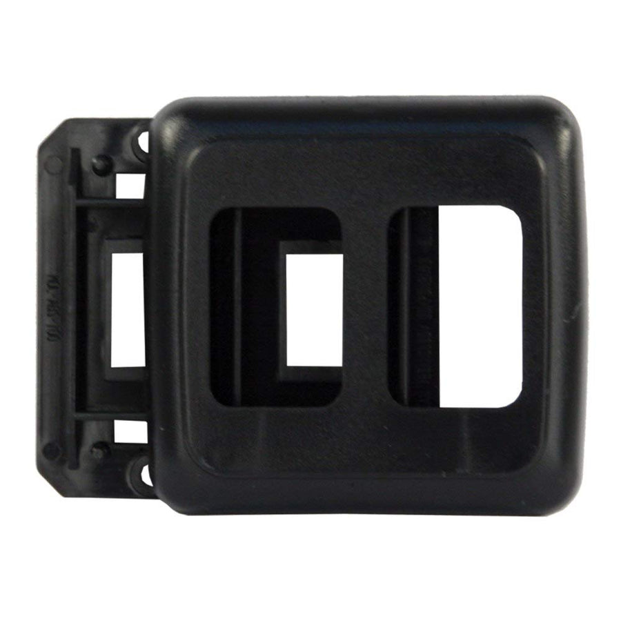 Black JR Products Double Switch Base and Face Plate 12315