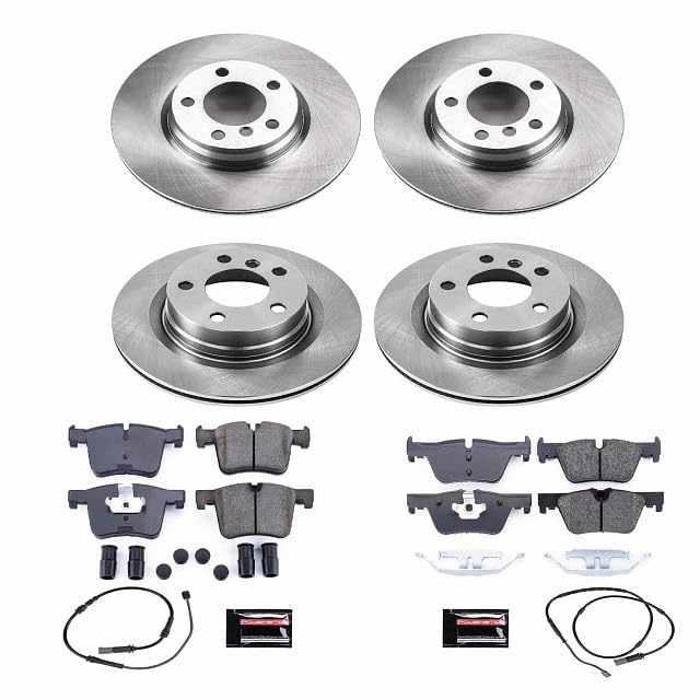 Power Stop Autospecialty KOE6853 Front and Rear Replacement Brake Kit-OE Brake Rotors & Ceramic Brake Pads For BMW 228i, BMW 228i xDr, BMW 328i, BMW 428i, BMW 428i xD [Model Specific]
