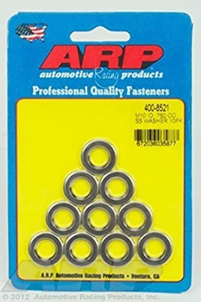 Chamfer Washers ARP M10ID .750OD SS