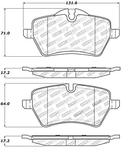 Sport Brake Pads StopTech 309.12040 with Shims and Hardware