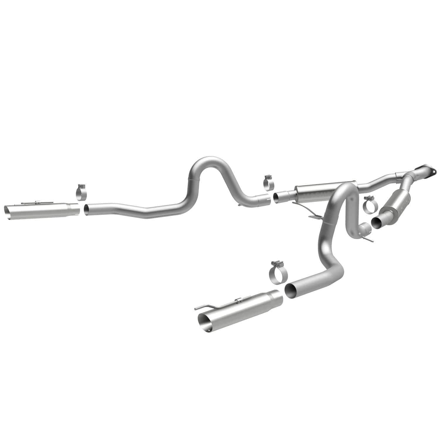 Cat-Back MagnaFlow Performance Exhaust System 15717: Street Series, Compatible with 1999-2004 Ford Mustang