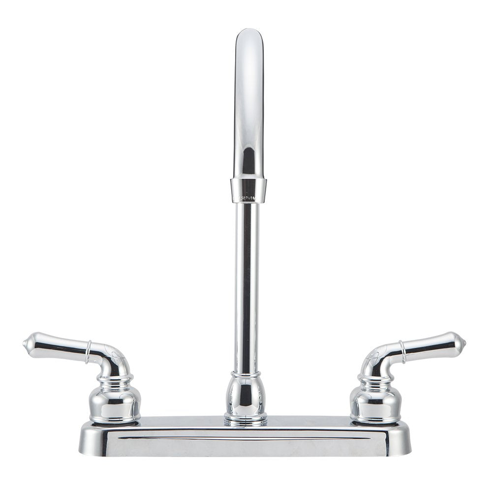 Dura Faucet RV J-Spout Kitchen Sink Faucet DF-PK330HC-CP (Chrome)