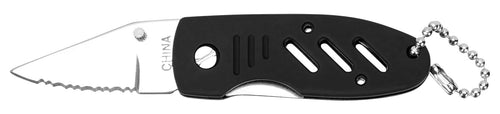 20208 Performance Tool Liner Lock Folding Knife with Right-Handed Thumb Stud and Rubberized Handle, Comes with Beaded Keychain