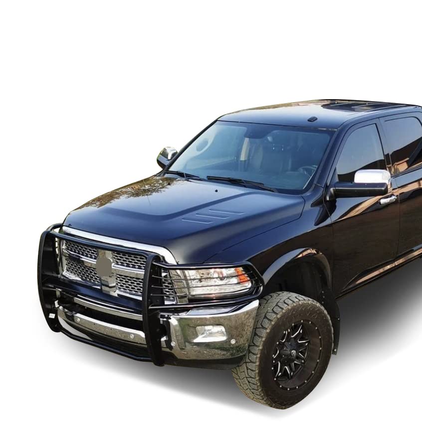 Grille Brush Black Horse Bumper Guard Modular Compatible with 2010-2018 Ram 2500|2011-2018 Ram 3500-17DR01MA