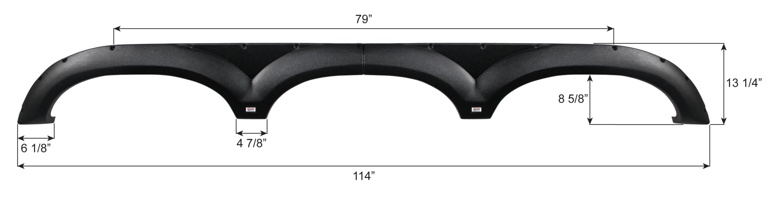 Fender Skirt ICON, Triple, Keystone, FS4293, Black