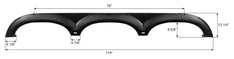 Fender Skirt ICON, Triple, Keystone, FS4293, Black