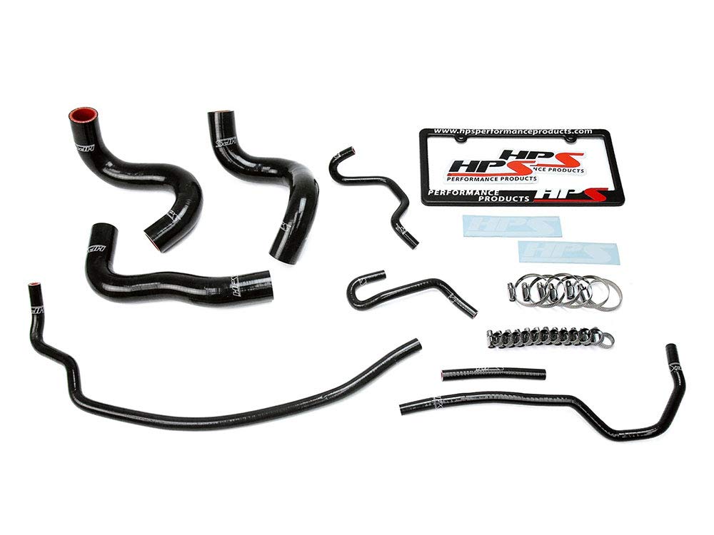 Black HPS Silicone Radiator Hose Kit Coolant OEM Replacement 57-1723-BLK