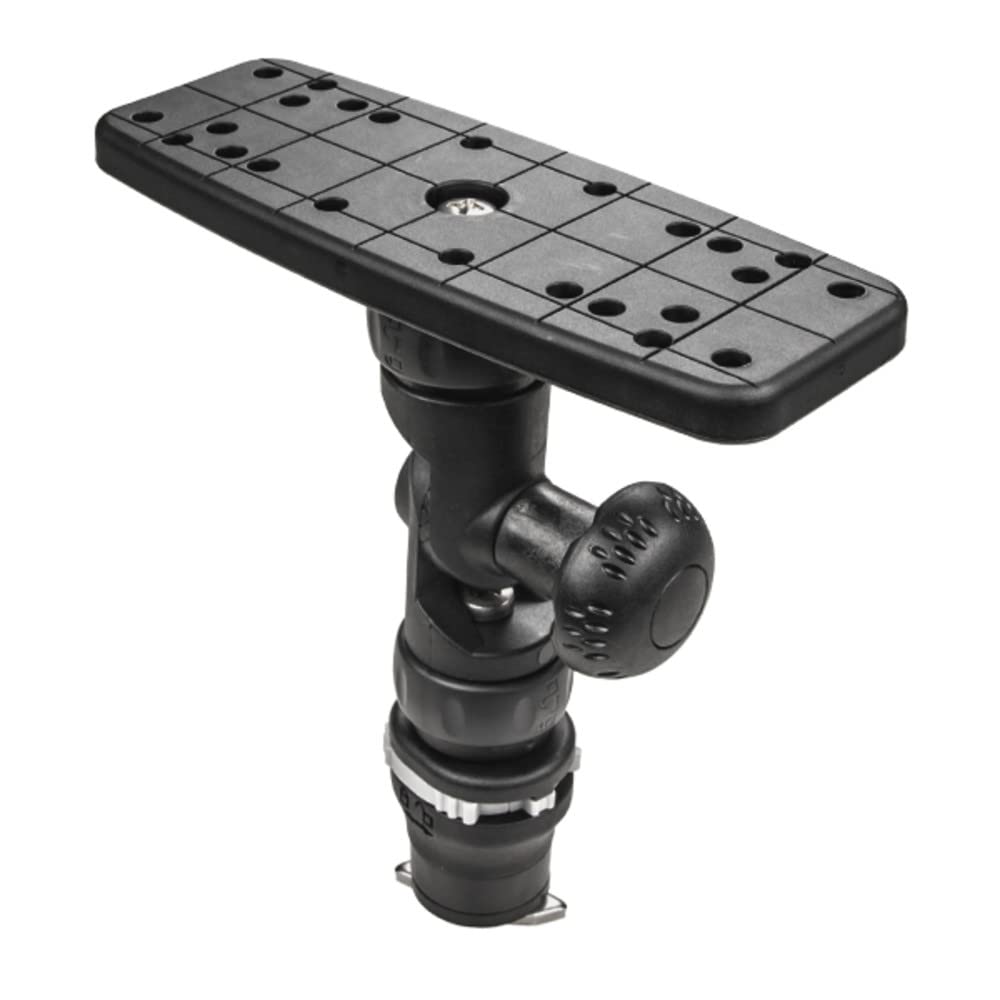 Universal Fish Finder Mount RAILBLAZA with Track Mount Base, Compatible with Garmin, Lowrance, Humminbird and More