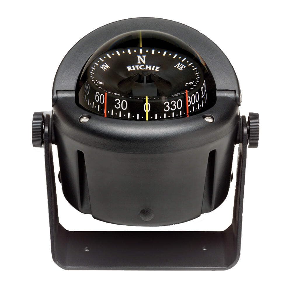 Ritchie Navigation Helmsman HB-741 Bracket Mount Compass - CombiDial, Black with Black Dial, 3.75-inch Combi