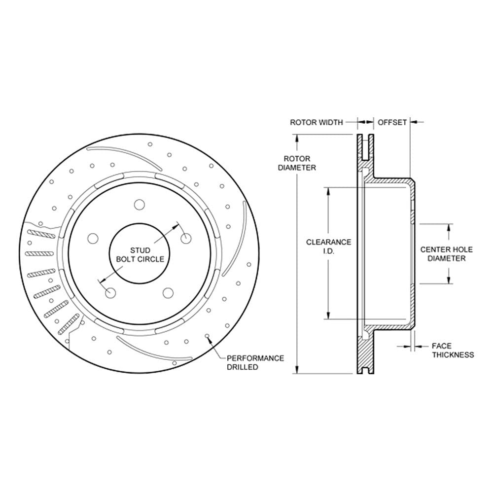 C2/C3 Rotor-Front Vette L/H-SRP-BLK