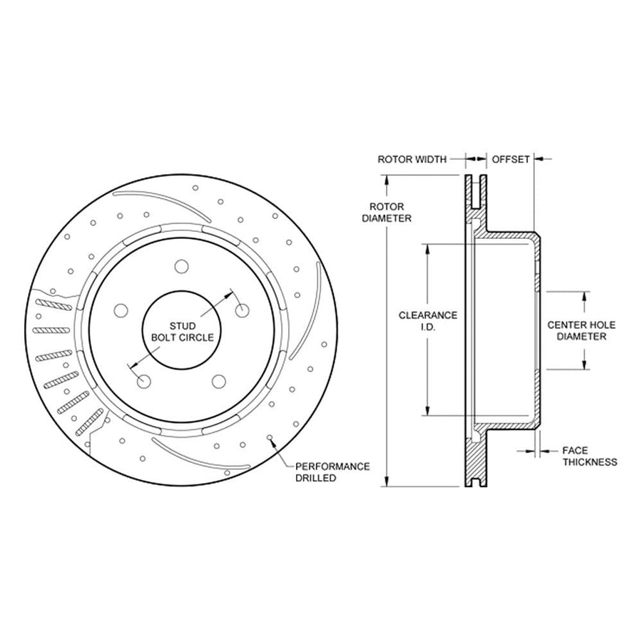 C2/C3 Rotor-Front Vette L/H-SRP-BLK