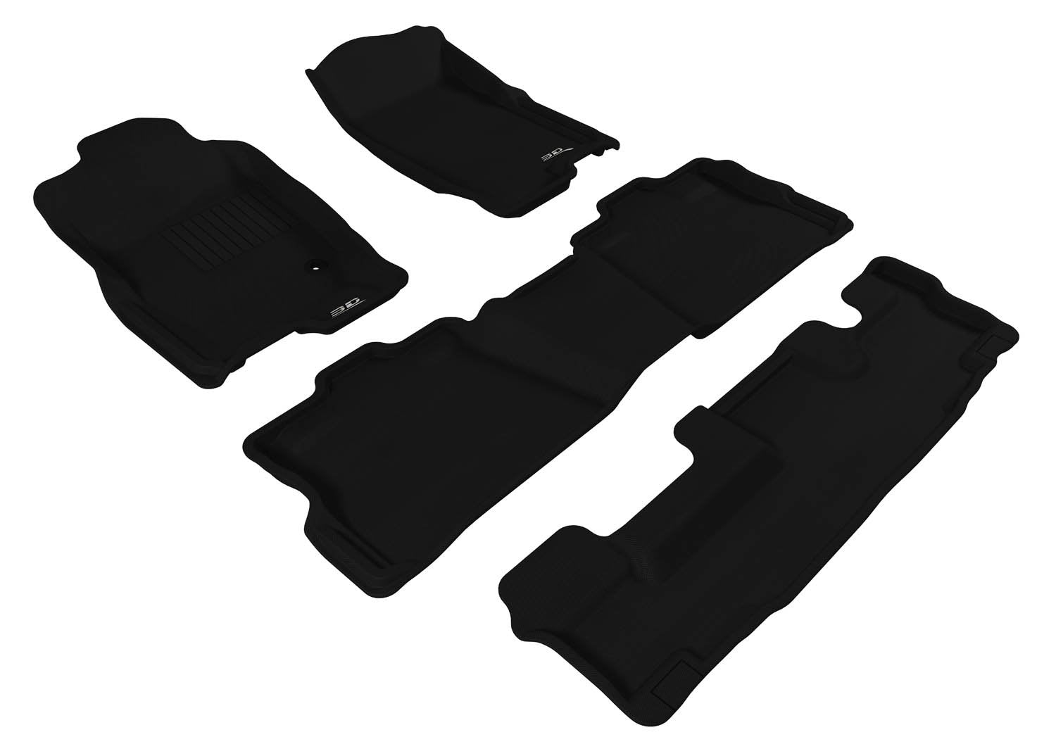Ford Explorer 3D MAXpider with Bench 2ND Row 2006-2010 Kagu Black R1 R2 R3