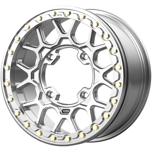 KMC KS435 Powersports 15X6 4X137 RAW-MACH-FRG 38MM Custom Rim Total of 1