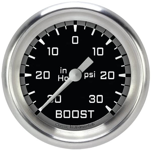 AX341GAPF Classic Instruments Gray 2-5/8" Boost/Vacuum Gauge AutoCross