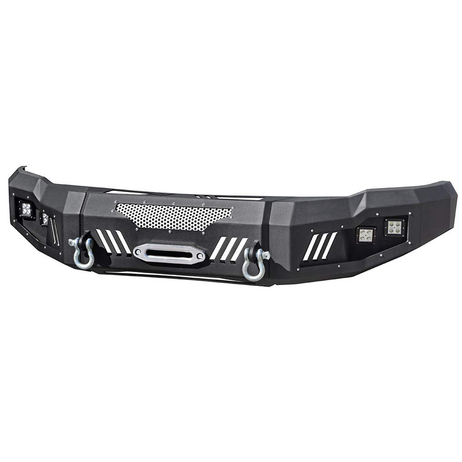 Front Bumper DV8 Offroad for 2010-2018 RAM 2500 & 3500 | Lighter than ordinary steel bumpers | Accommodates up to a 12,000 lb winch | 3-piece design