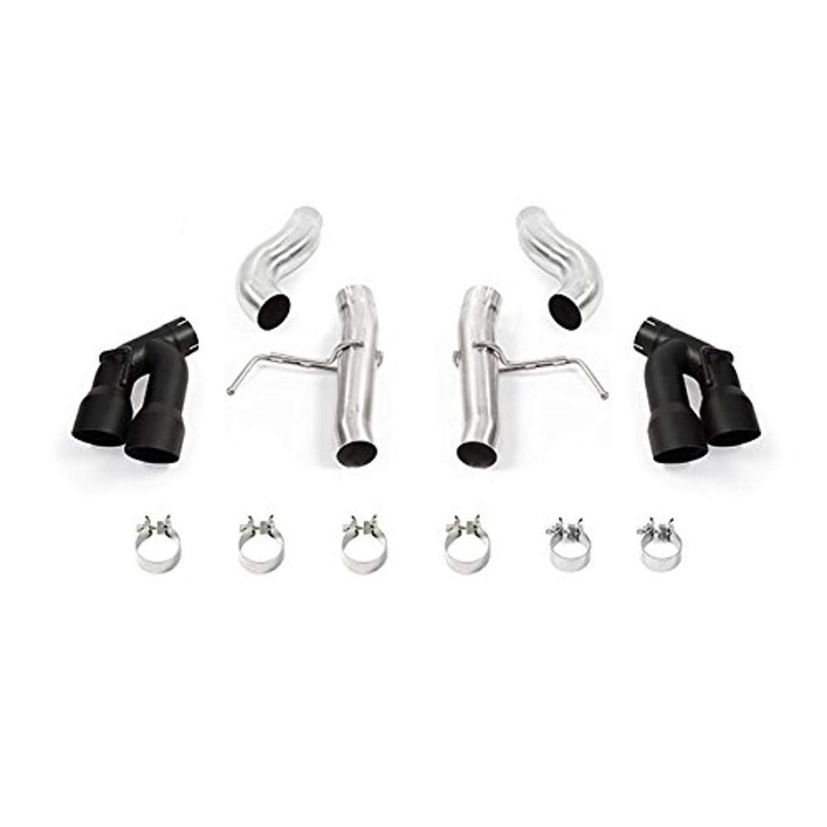 Mishimoto Quad Tip MMEXH-CAM4-16AQTRBK Race Axleback Exhaust Fits Chevrolet Camaro 2.0T 2016+ Black
