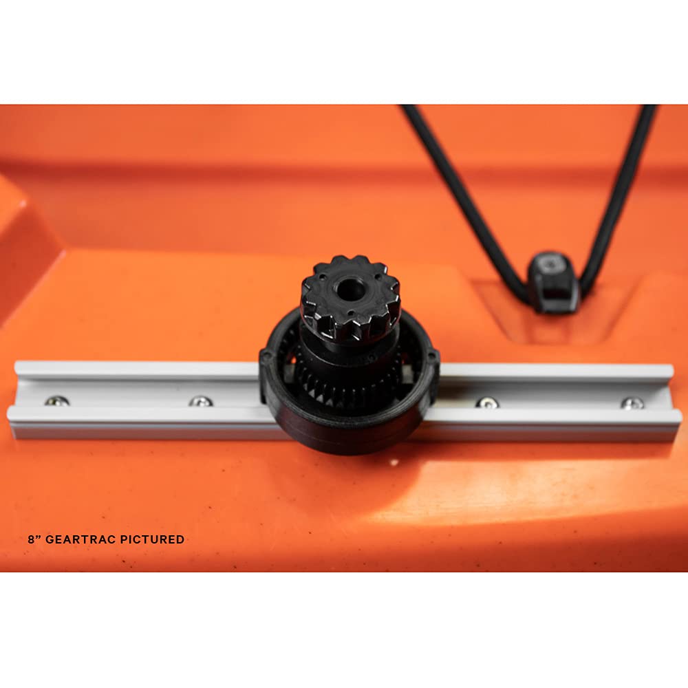 GearTrac YakAttack GTTL90 – 8" Top-Loading Aluminum Mount Track | 0.9" Wide Kayak Gear Track Rail | Includes Stainless Hardware | Durable Surface Mount | Yak Attack USA-Made