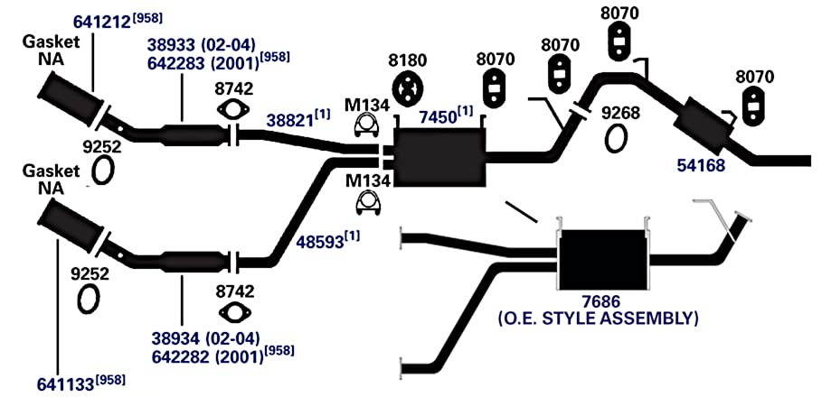 Exhaust Pipe AP Exhaust Products 48593