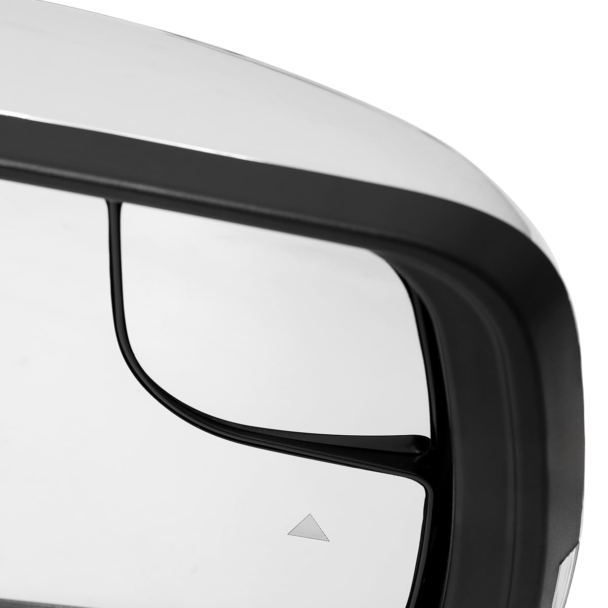 Power Spec-D Tuning Chrome Heated + LED Signal + Blind Spot Monitor BSM Right Passenger Side Mirror Compatible with 2019-2024 Ram 1500