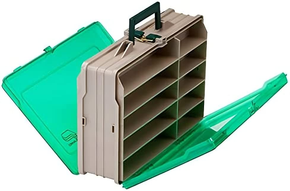 Plano Tackle Box Magnum Double Side Sandstone/Green 1119, Premium Storage, Multi