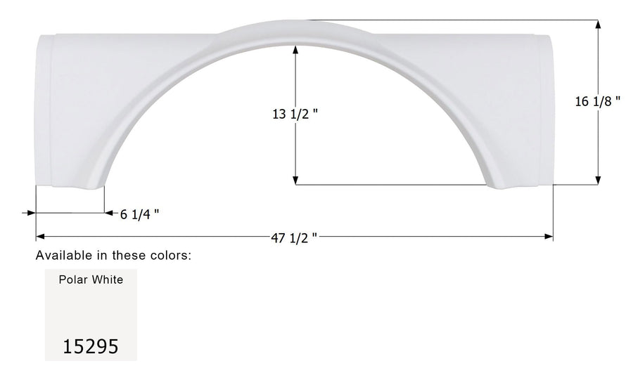 Single Axle Fender Skirt FS5295 Icon for Bornfree - Unpainted