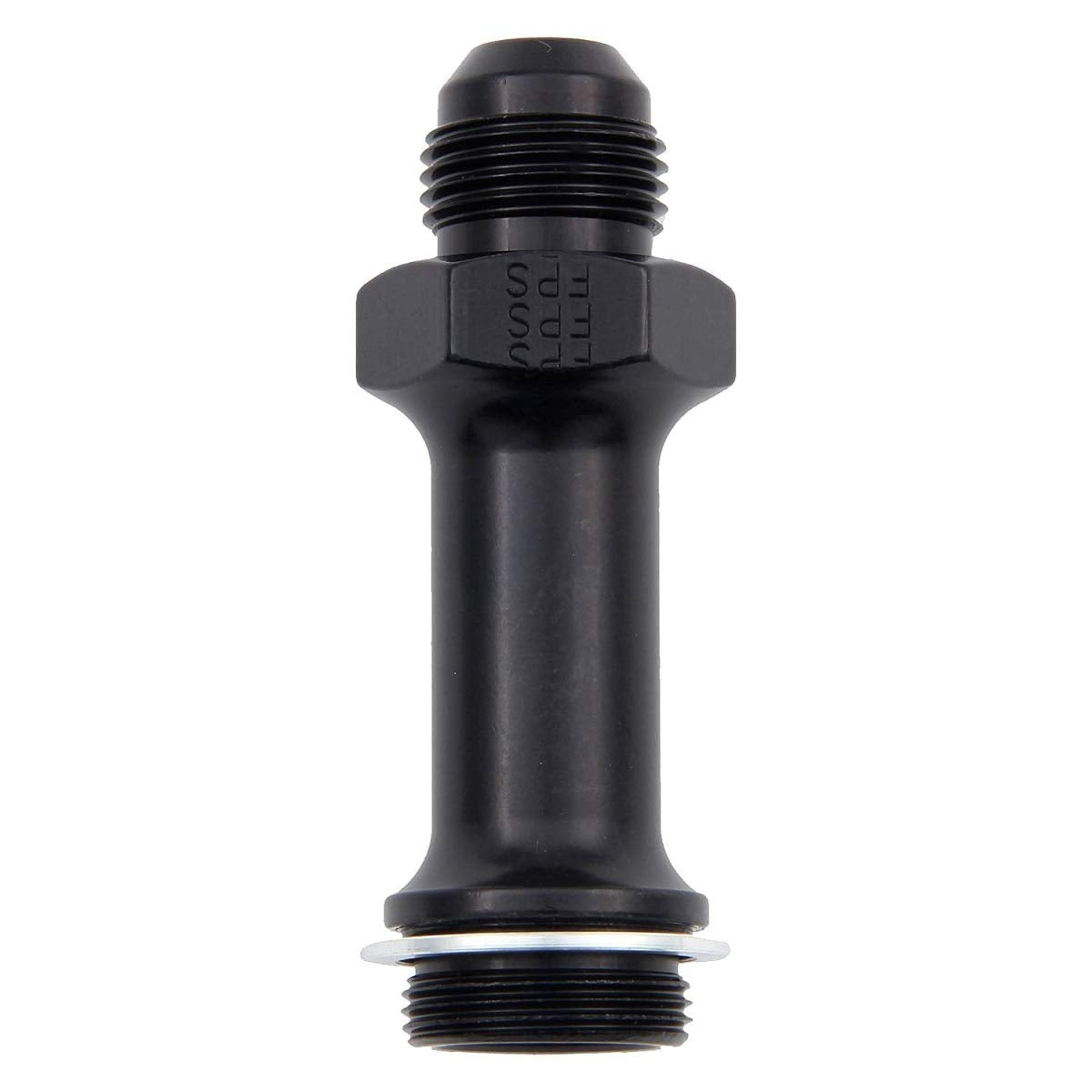 Black Fragola -8AN x 7/8-20 Carb Adapter Long 3in