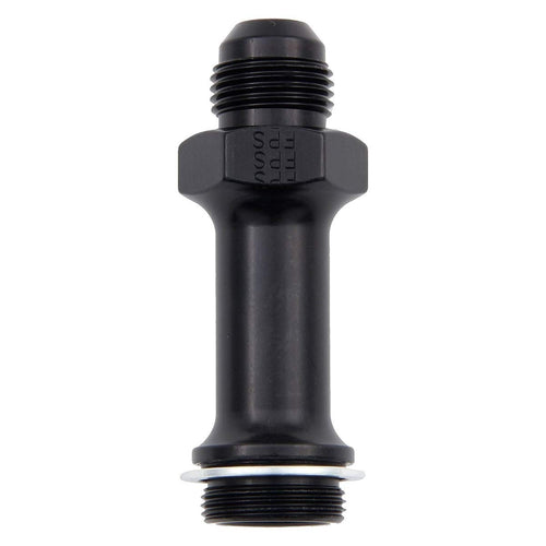 Black Fragola -8AN x 7/8-20 Carb Adapter Long 3in