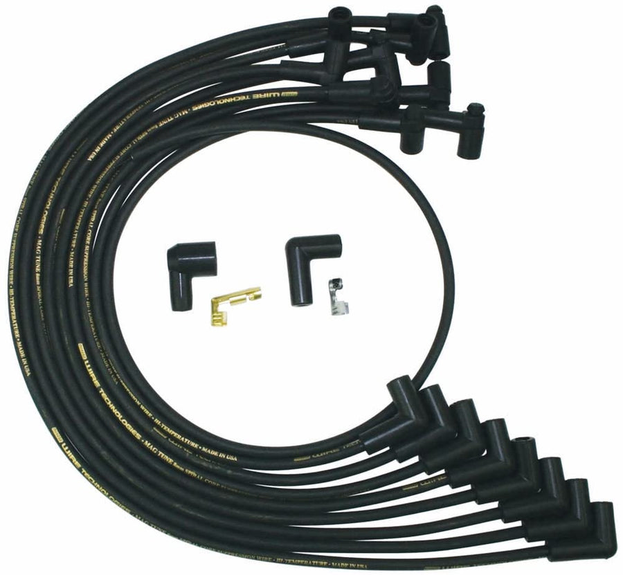 Moroso Mag Tune 9862M Spark Plug Wire Set, Fits Small Block Chevy, HEI Distributor Ends, 90 Degree Plugs