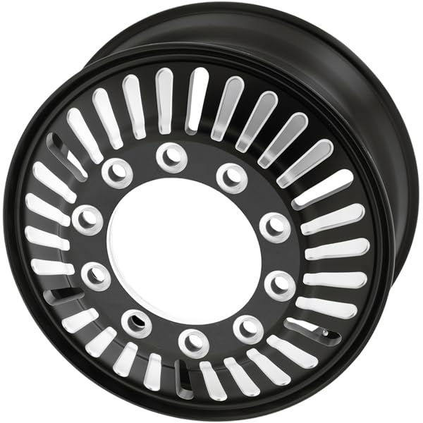 ATX ROULETTE AO403 S-BLK Mill Wheel with Aluminum (22.5 x 8.25 inches /10 x 285 mm, 144 mm Offset)