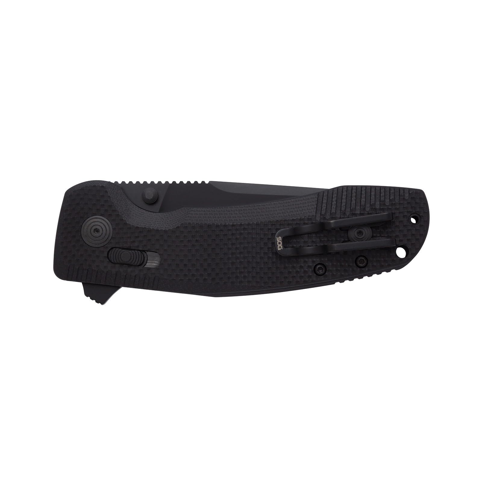 Partially Serrated SOG-TAC XR Tactical Folding Knife | 3.4" D2 Tool Steel Blade Ultra-Grip G10 Handle