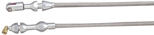 Throttle Cable Kit Lokar TCP-1000LS1U with Polished Fitting Black Housing for GM LS1