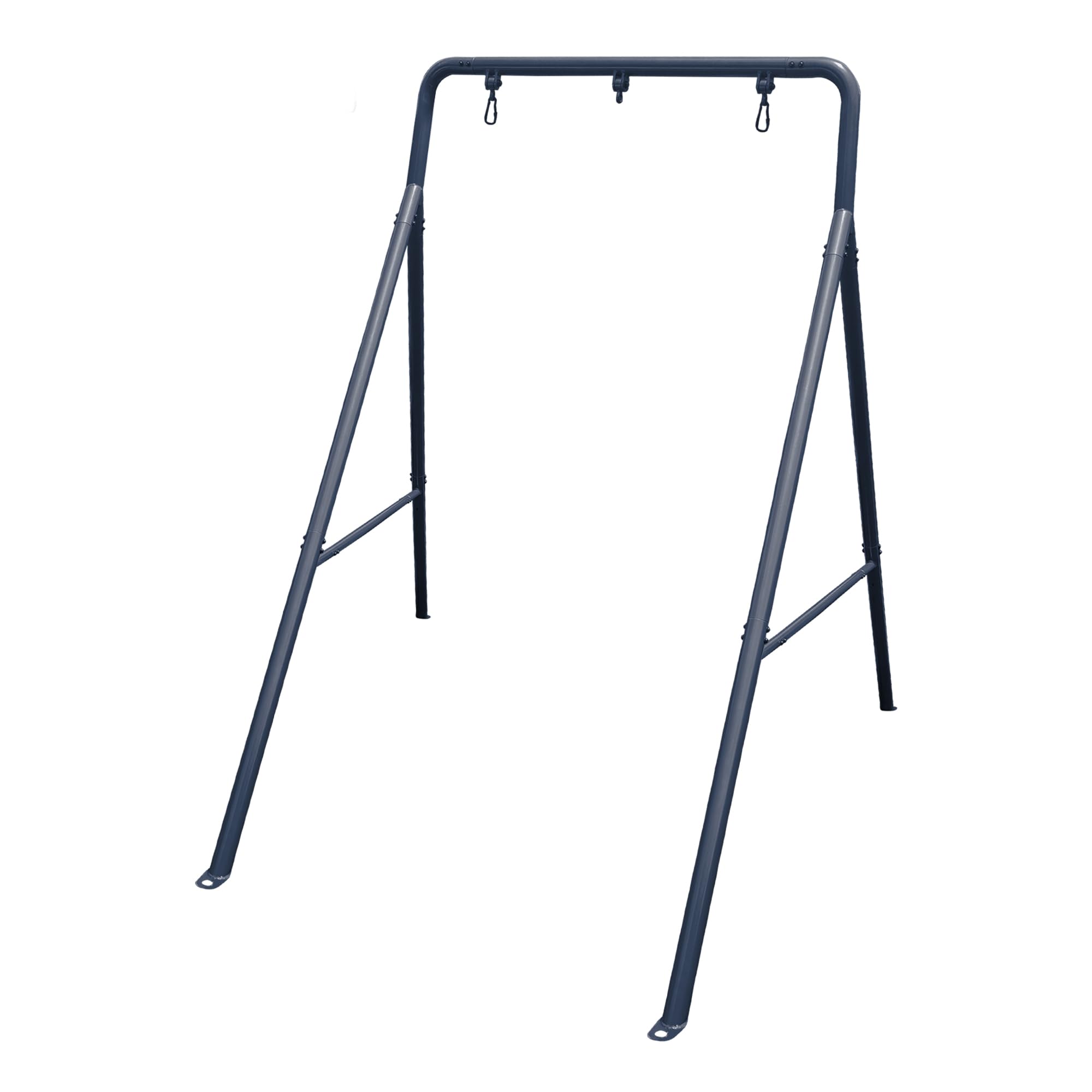 TitanFlex gobaplay Single Swing Set Frame, 6.7ft x 8.4ft Modular Metal Swingset - Outdoor & Backyard Playground Equipment for Kids (Frame Only)