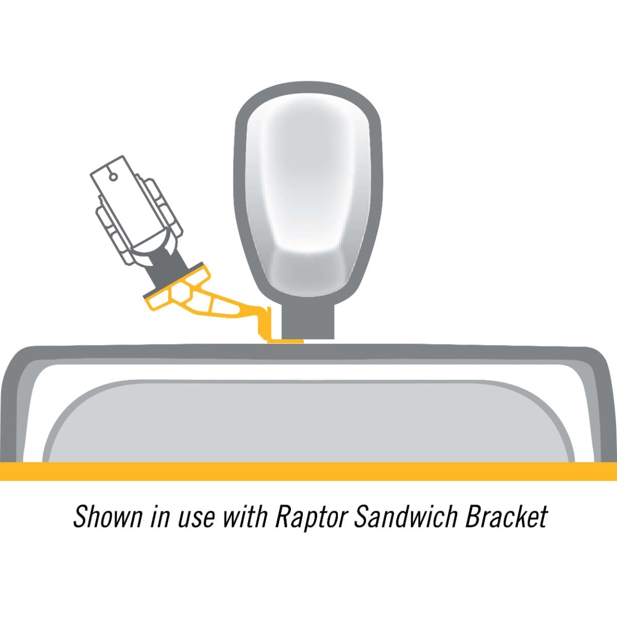 Minn Kota Raptor Jack Plate Adapter Bracket for Starboard – 8" Setback, 6" Rise, White