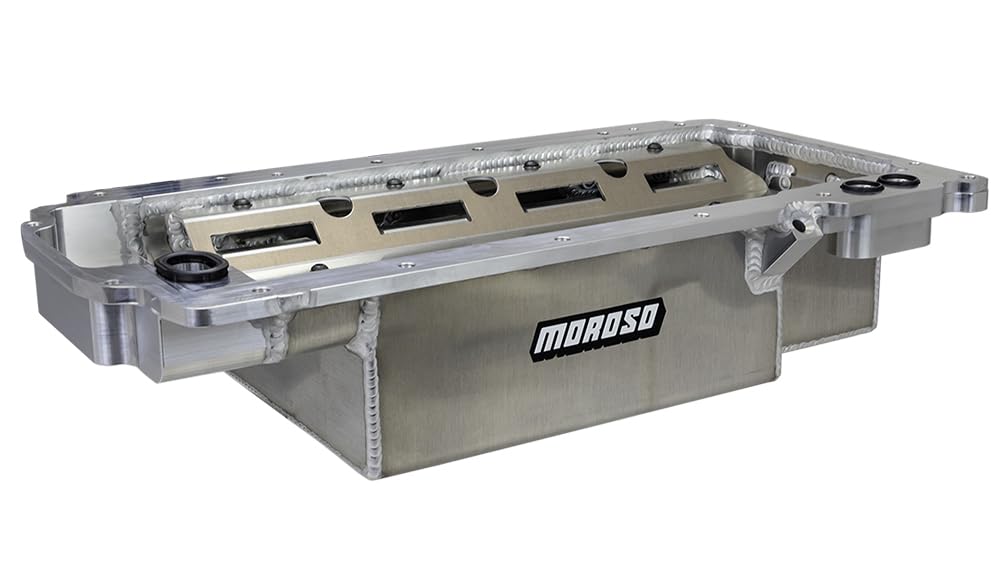 Moroso Aluminum Wet Sump Circle Track Oil Pan 20157, Fits GM Gen V LT1 Engines
