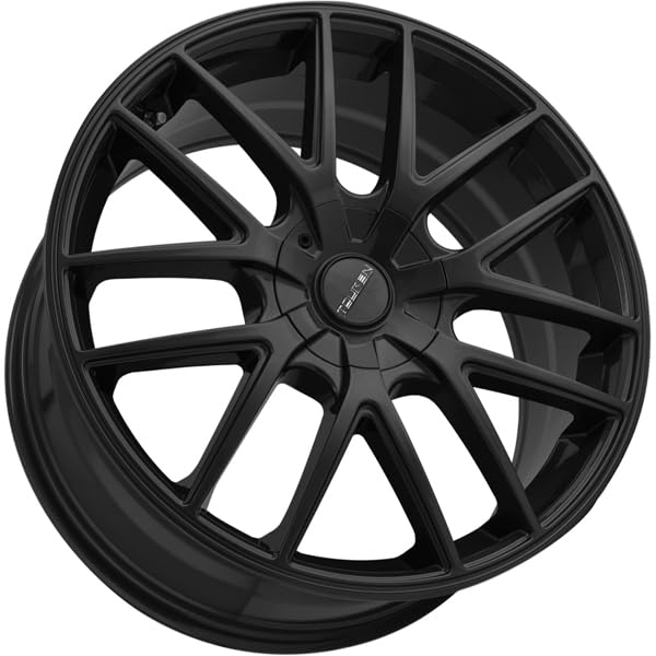 Black Touren TR60 Wheel with Matte (20 x 8.5 inches /5 x 114 mm, 20 mm Offset)