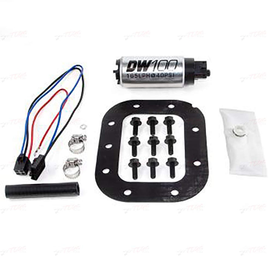 9-101-1028 DeatschWerks in-Tank Fuel Pump (165lph with 9-1028 Install Kit), 1 Pack