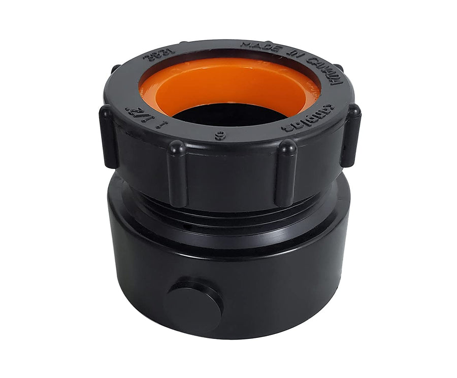 ICON 14854 ABS Fitting, Trap Adapter, 2-in-1 Combo, 1.5" x 1.5" or 1.25"