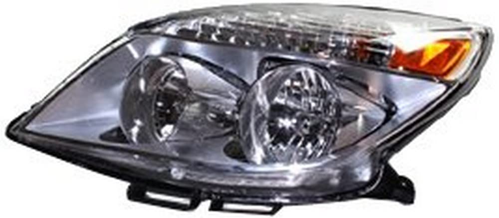 Left TYC Headlight Assembly Compatible with 2008-2009 Saturn Aura