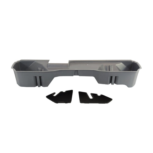 Under Seat Storage DuHa 10305 fits 2014-2019 Chevy Silverado/GMC Sierra Double Cab Classic Style Body | Grey Heavy-Duty Back Seat Organizer | Includes Dividers