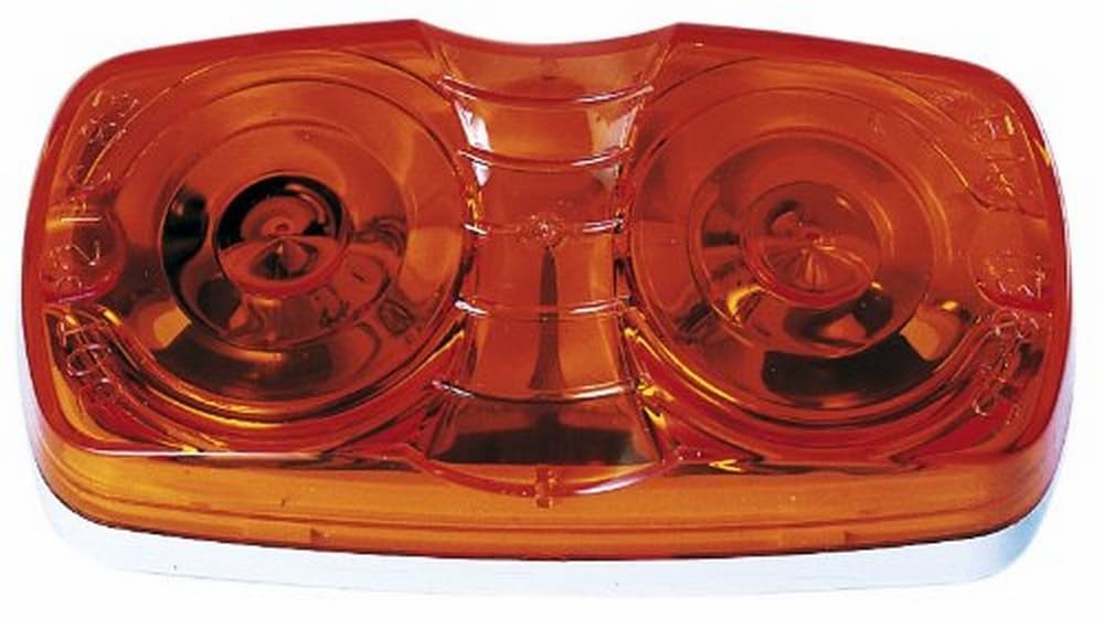 Amber Peterson 138A Incandescent Marker/Clearance PC-Rated Rectangle Double Bulls-Eye 4" x 2"